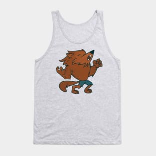 Werewolf Howling at the Moon Tank Top